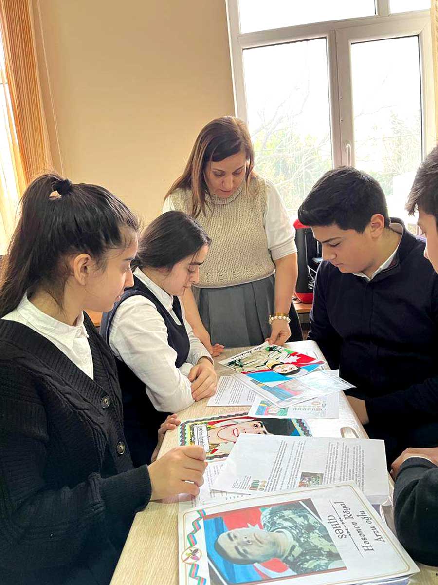 Paytaxt məktəblilərindən şəhidlərə aid tədqiqat layihəsi