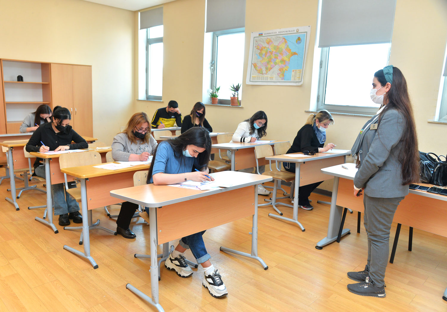 Psixoloqların işə qəbul imtahanı keçirilib