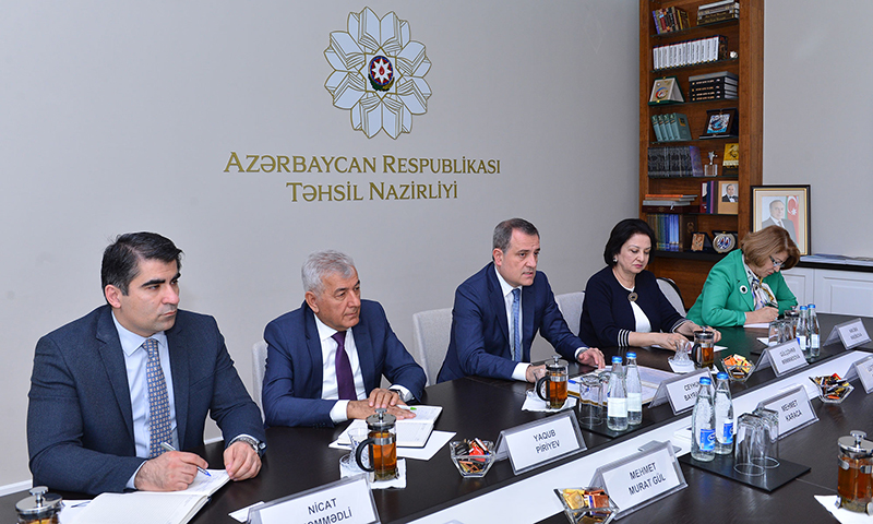 Təhsil naziri İstanbul Texniki Universitetinin rektoru ilə görüşüb