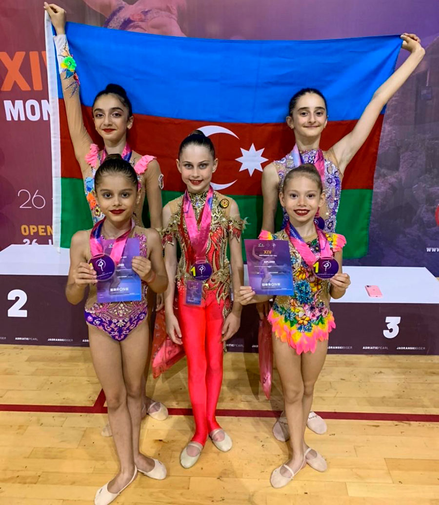Məktəbli gimnastların beynəlxalq uğuru