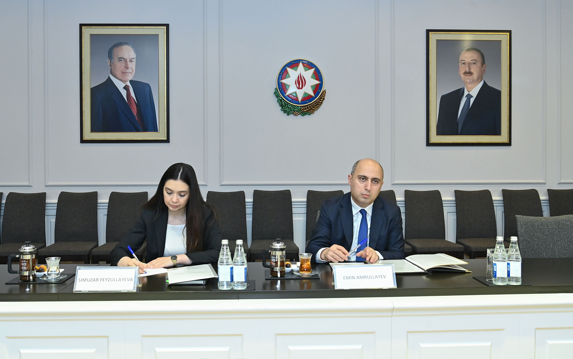 Emin Əmrullayev Albaniya Respublikasının təhsil və idman naziri ilə görüşüb