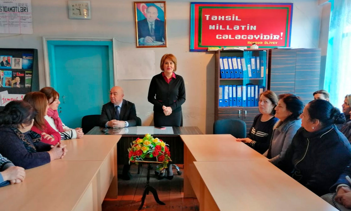 Nazir müavini Məhəbbət Vəliyeva Goranboy rayonunda