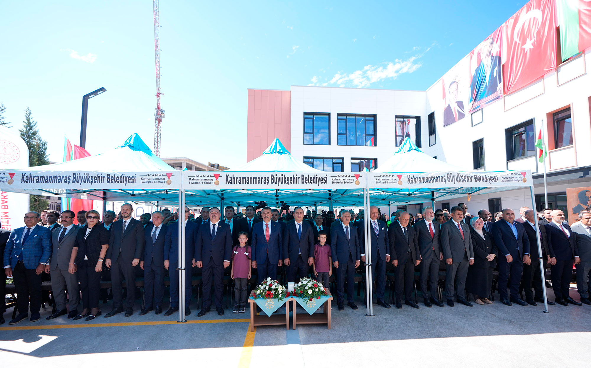 Kahramanmaraşda yeni inşa edilən Heydər Əliyev adına məktəbin açılışı olub