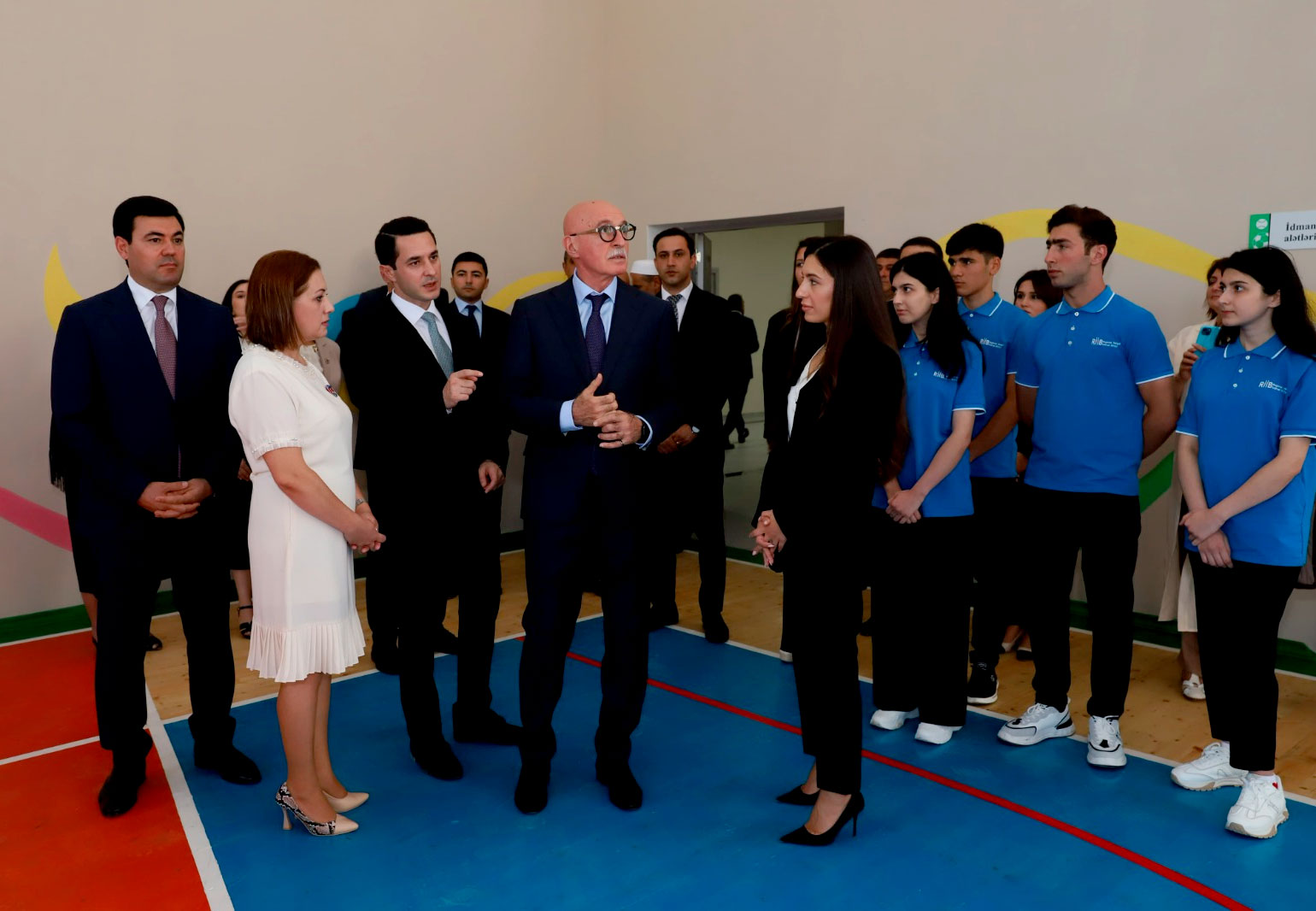 Nazir müavini Firudin Qurbanov Xaçmazda məktəb açılışlarında olub