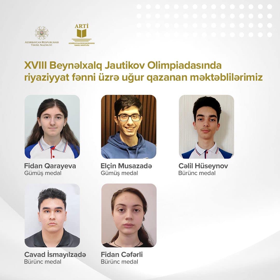 XVIII Beynəlxalq Jautikov Olimpiadasında uğur qazanan məktəblilərimiz