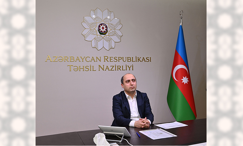 Təhsil naziri xaricdə akademik fəaliyyətlə məşğul olan bir qrup soydaşımızla virtual görüşüb