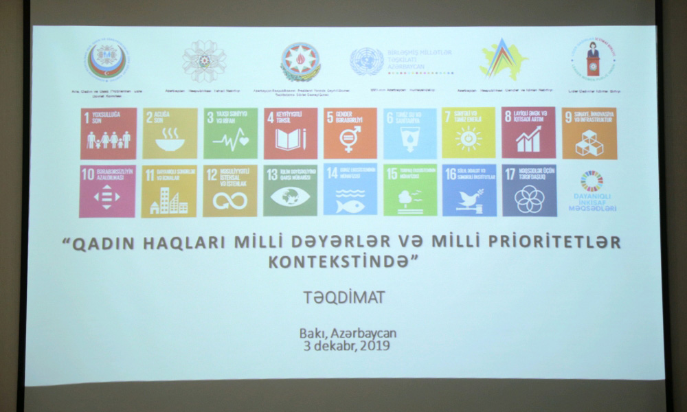 Bakıda “Qadın haqları milli dəyərlər və milli prioritetlər kontekstində” layihəsi çərçivəsində tədbir keçirilib