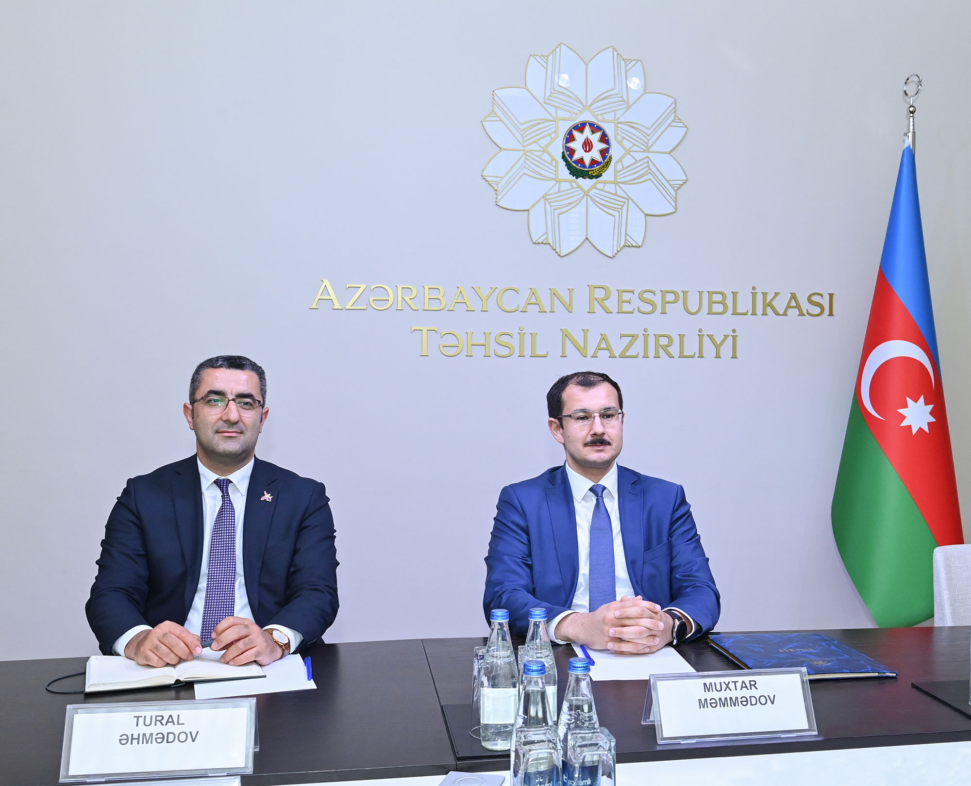 Təhsil nazirinin müavini Xaricdə yaşayan Türklər və Əqrəba İcmaları Baş İdarəsinin (YTB) rəhbər müavini ilə görüşüb