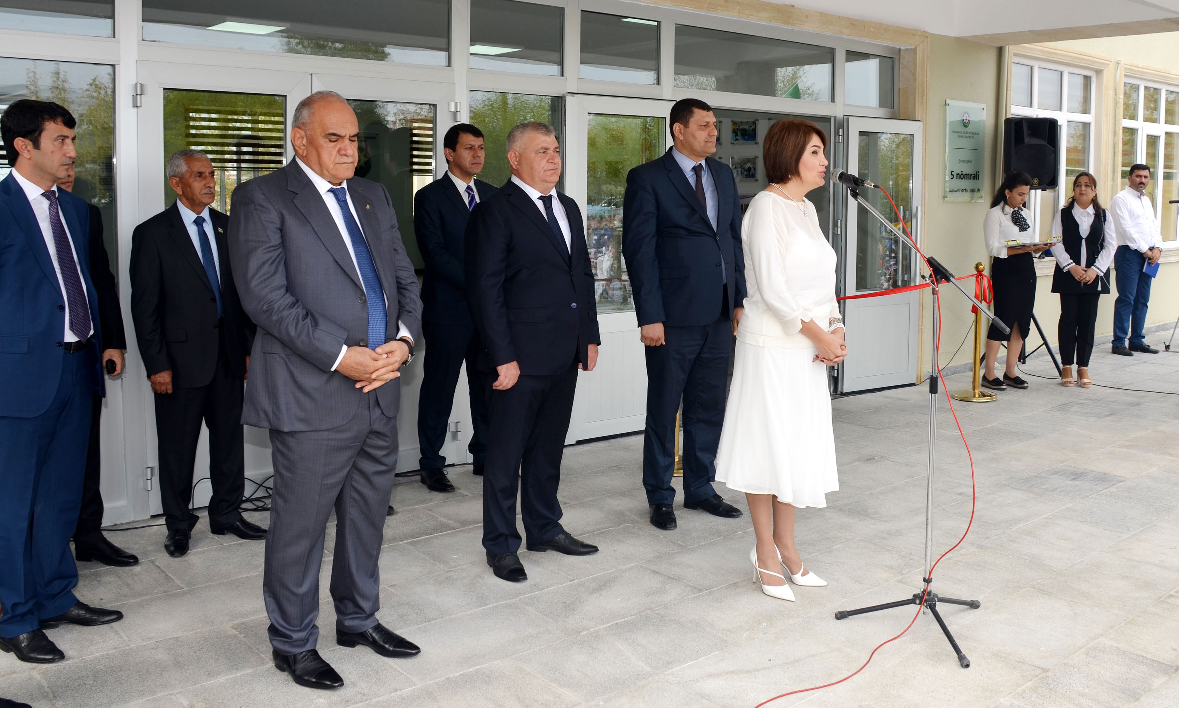 Şirvanda yeni məktəb binasının açılışı