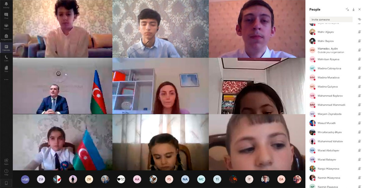 Nazir “Virtual əlaçı”larla videogörüş keçirib