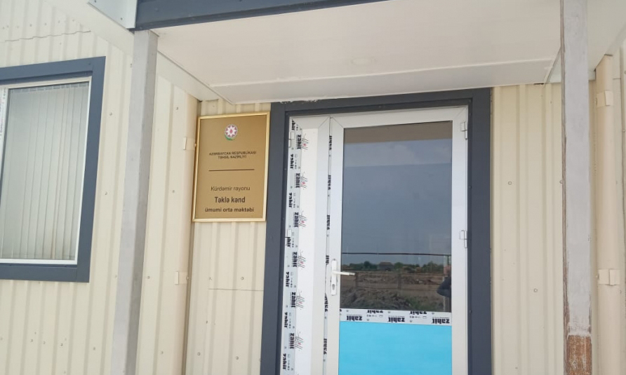 Məktəblərdə tikinti-quraşdırma işləri başa çatdırılıb