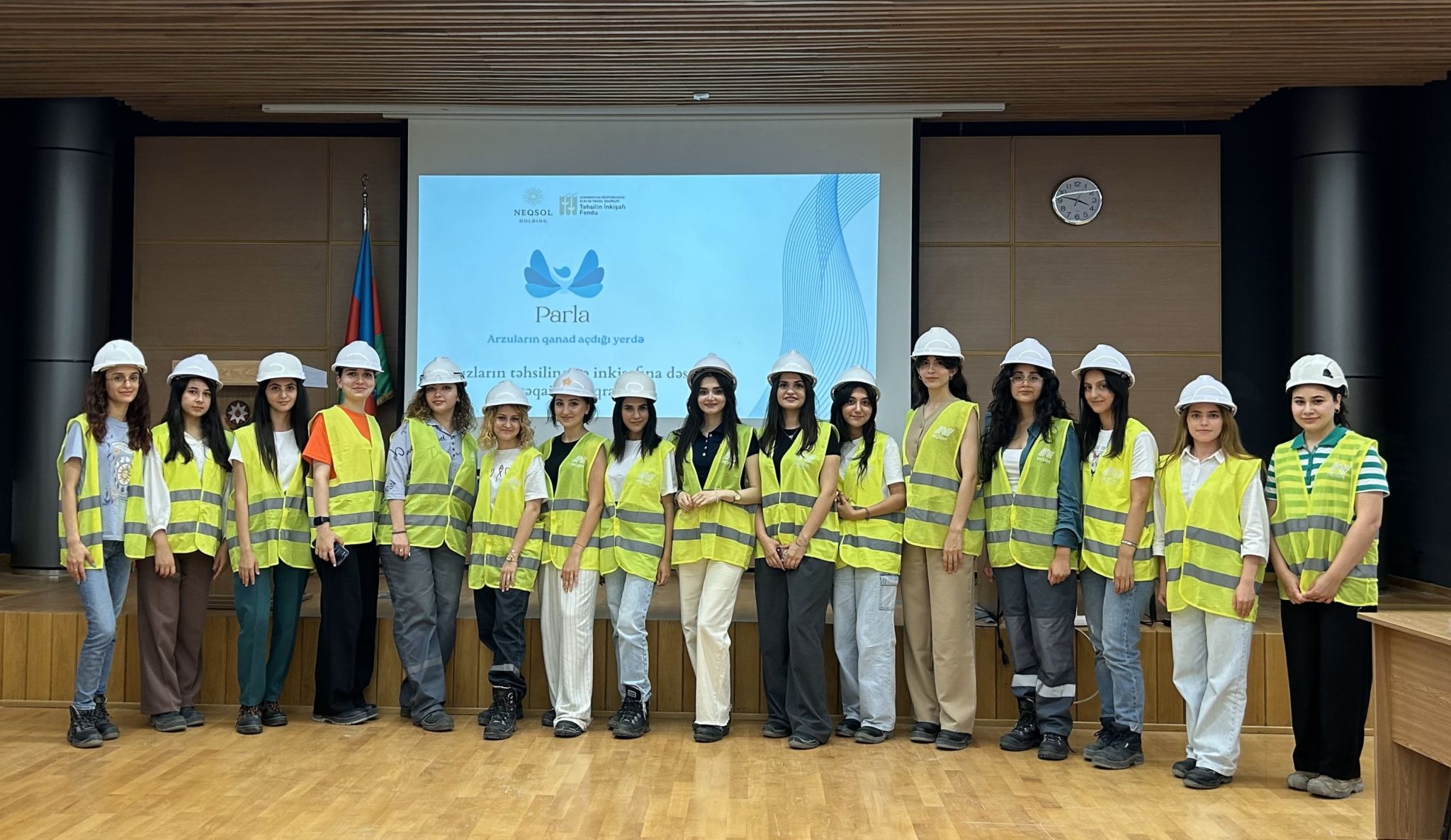 “Parla” təqaüd və inkişaf proqramının iştirakçıları NORM ASC-nin istehsalat zavodunu ziyarət ediblər