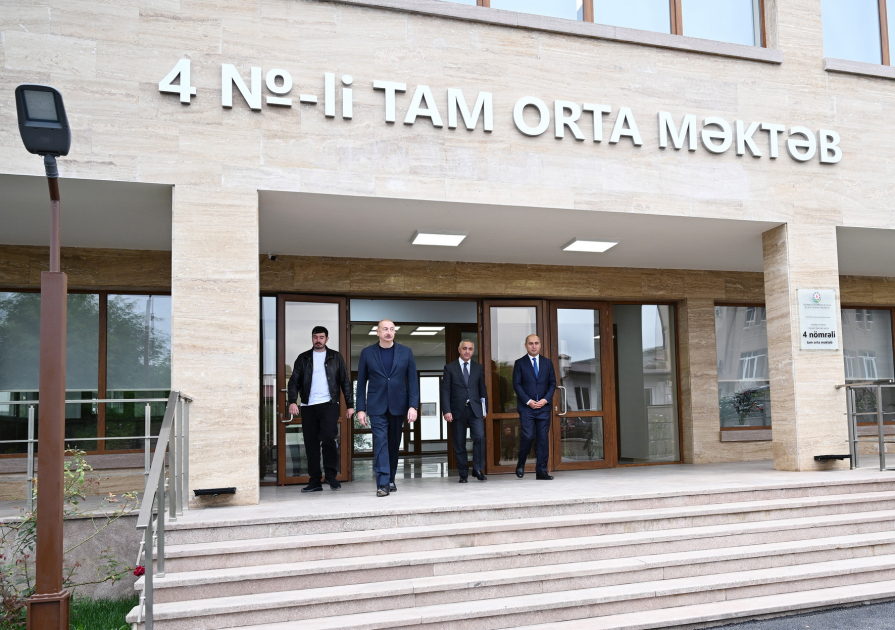 Xankəndidə Nizami Gəncəvi adına 4 nömrəli tam orta məktəb təmirdən sonra istifadəyə verilib YENİLƏNİB