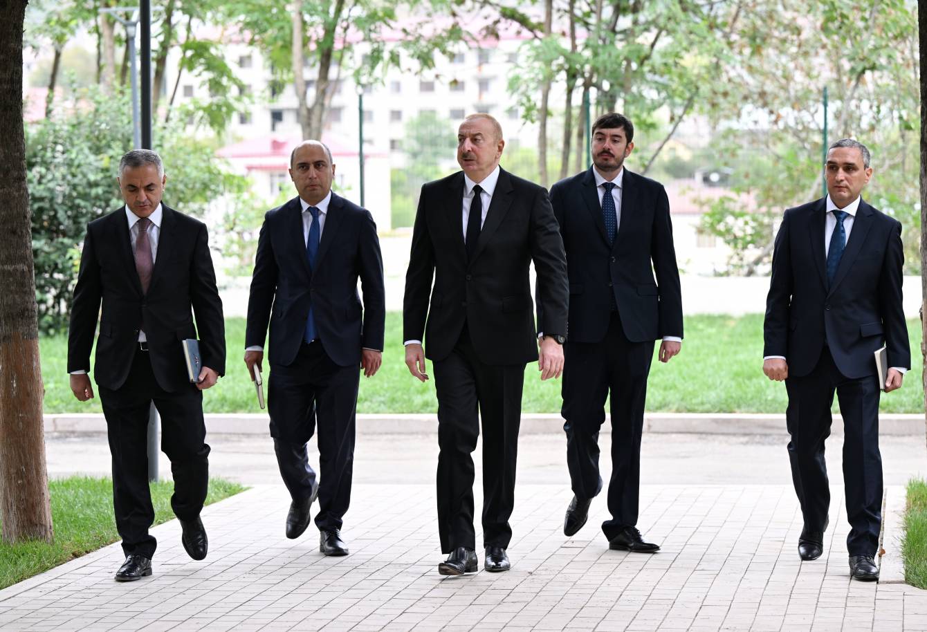 Prezident İlham Əliyev Qarabağ Universitetinin təmirdən sonra açılışında iştirak edib