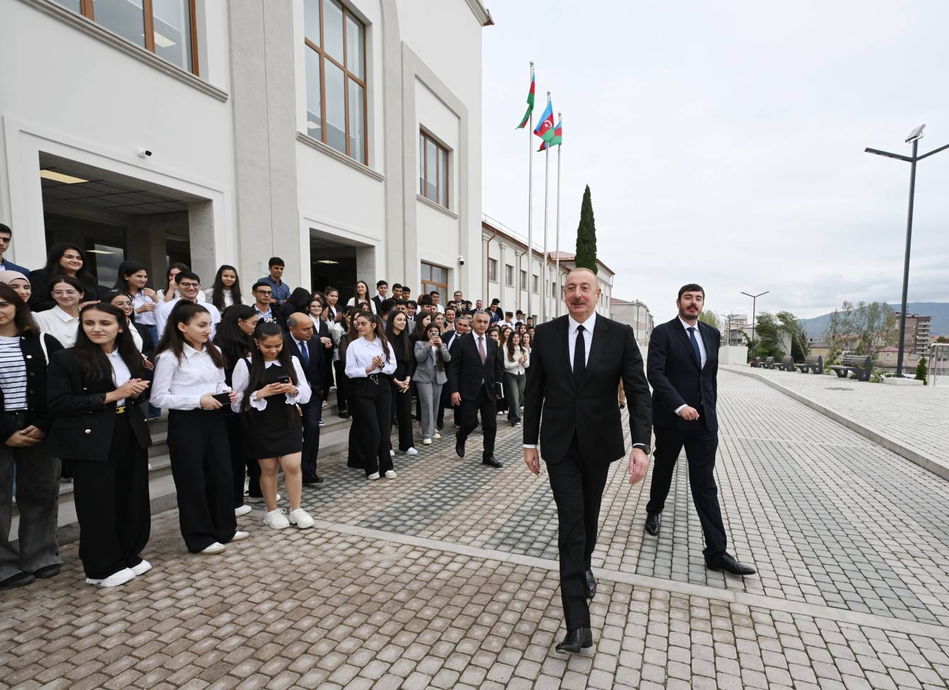 Prezident İlham Əliyev Qarabağ Universitetinin təmirdən sonra açılışında iştirak edib