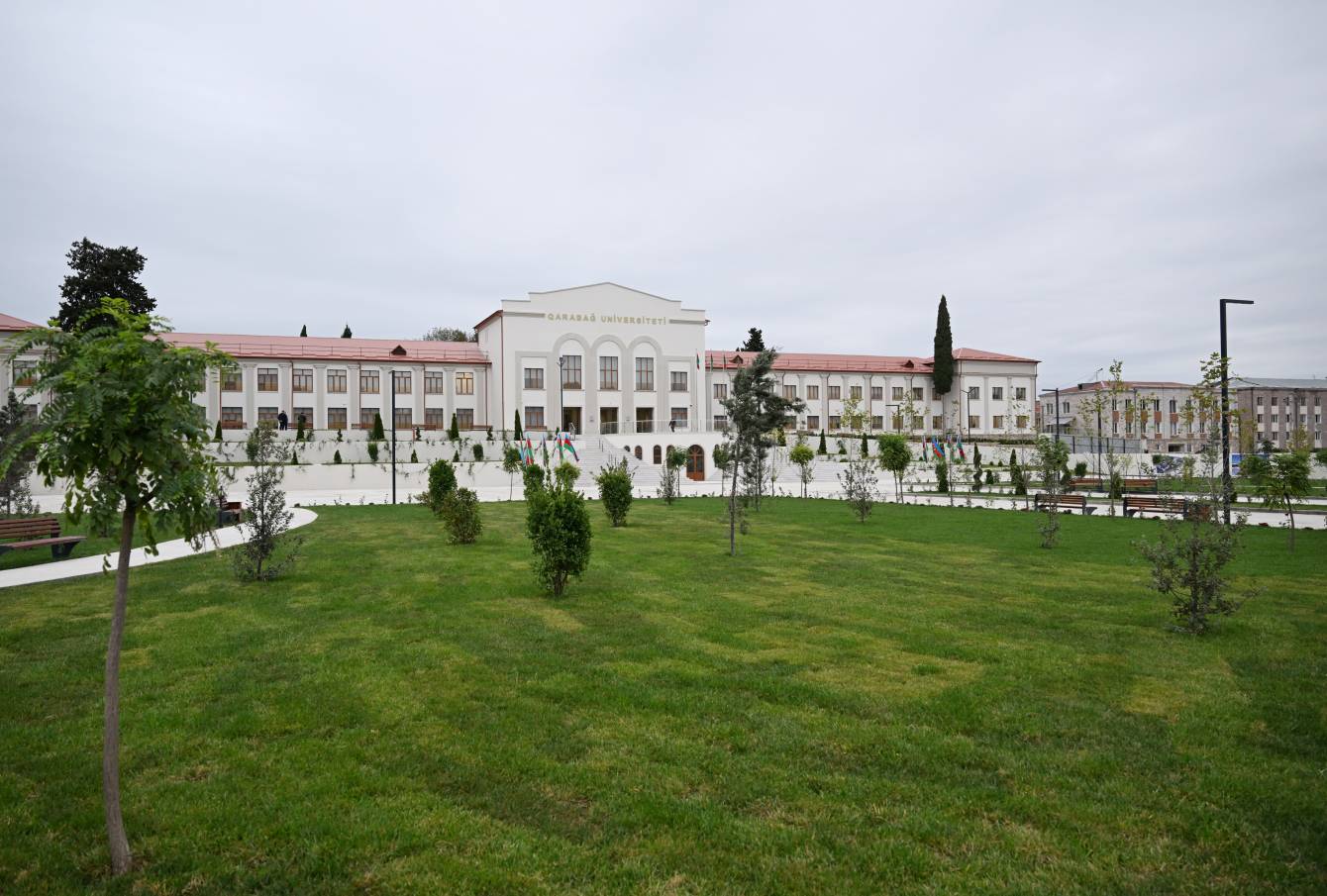 Prezident İlham Əliyev Qarabağ Universitetinin təmirdən sonra açılışında iştirak edib