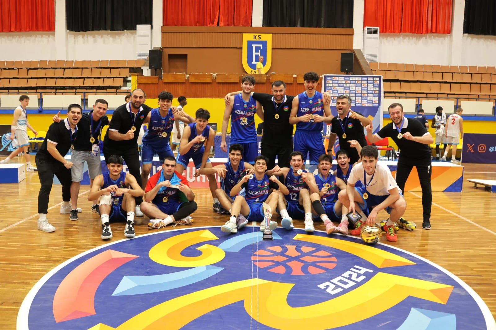 Basketbol millilərimiz Avropa çempionatını uğurlu nəticələrlə başa vurublar: 2 qızıl, 1 gümüş medal