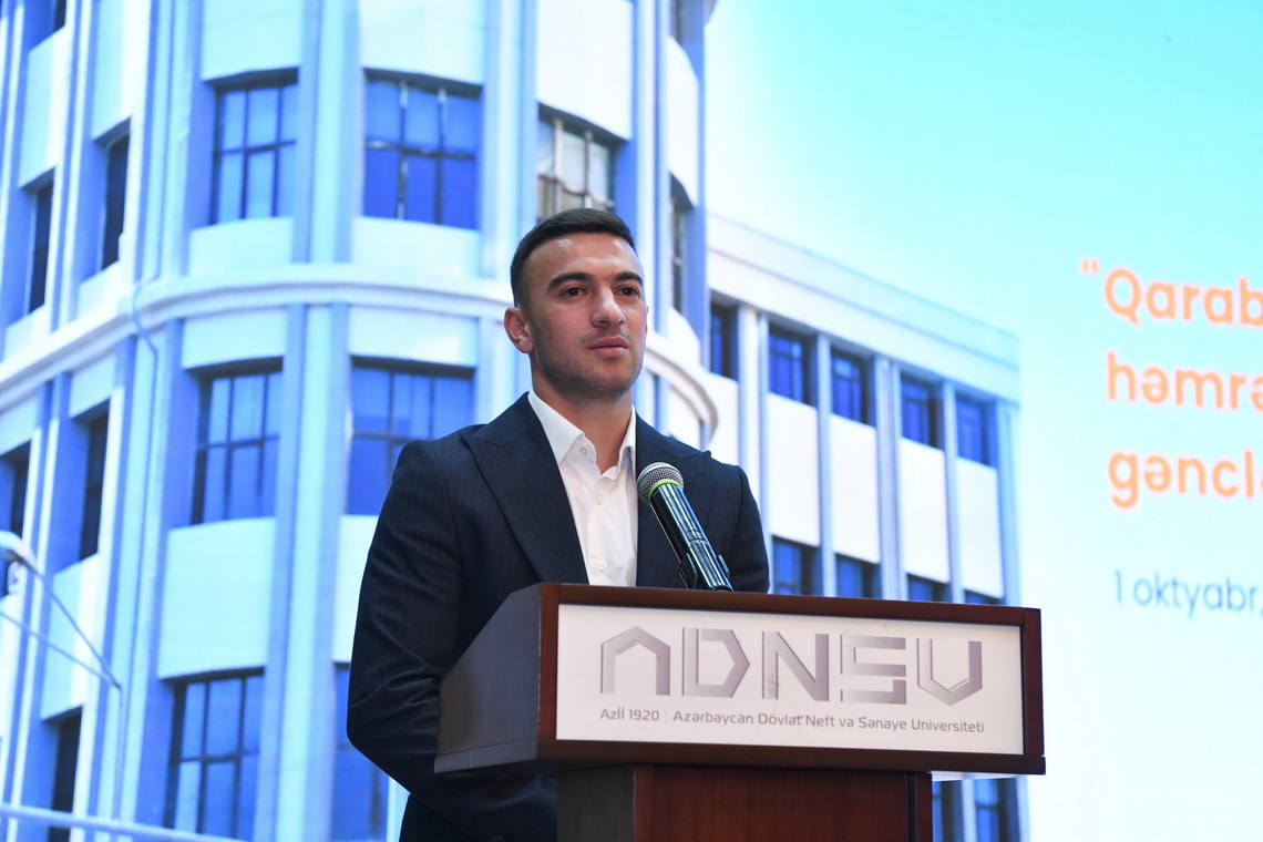 ADNSU tələbələri ilə “Qarabağın dirçəlişində həmrəyliyin rolu” mövzusunda görüş keçirilib