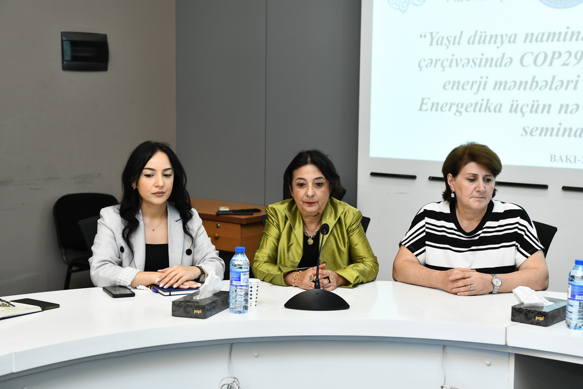 ADNSU-da “COP29 Energetika üçün nə vəd edir” mövzusunda seminar keçirilib