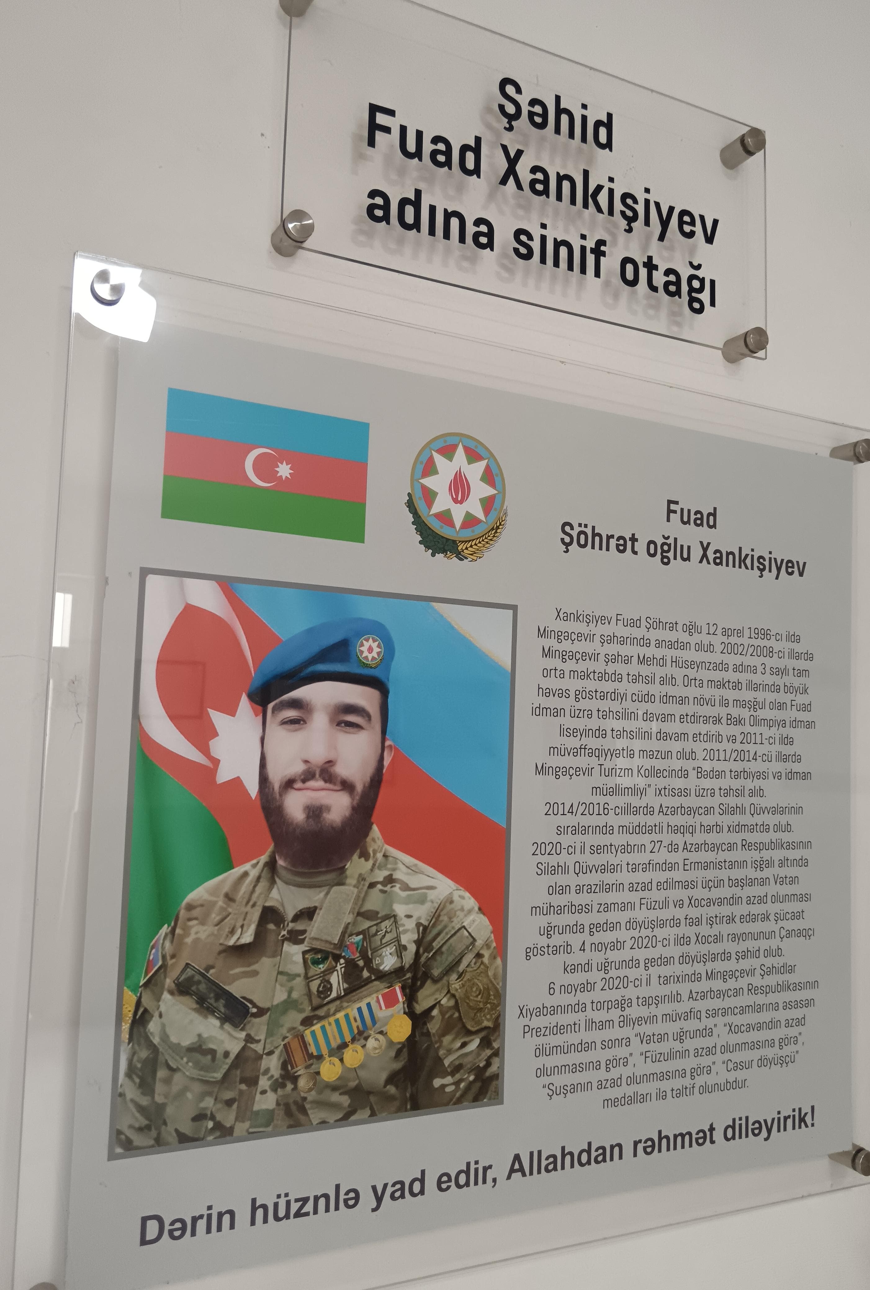 Mingəçevir Turizm Kollecinin şəhid məzunları