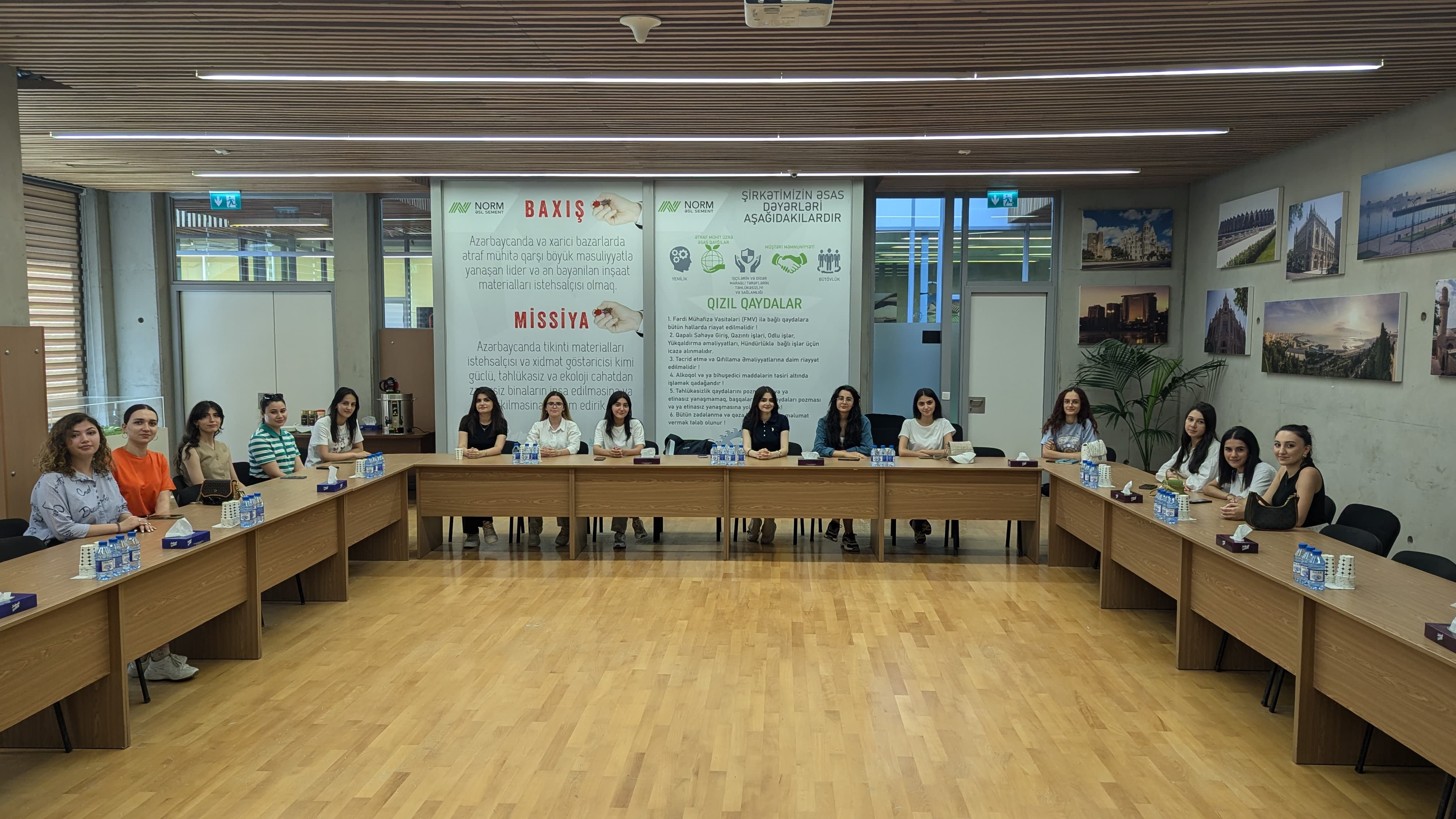 “Parla” təqaüd və inkişaf proqramının iştirakçıları NORM ASC-nin istehsalat zavodunu ziyarət ediblər
