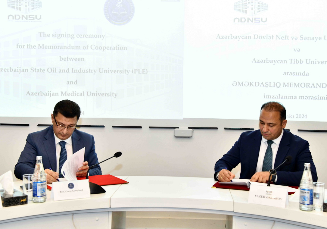 ADNSU ilə Azərbaycan Tibb Universiteti arasında memorandum imzalanıb