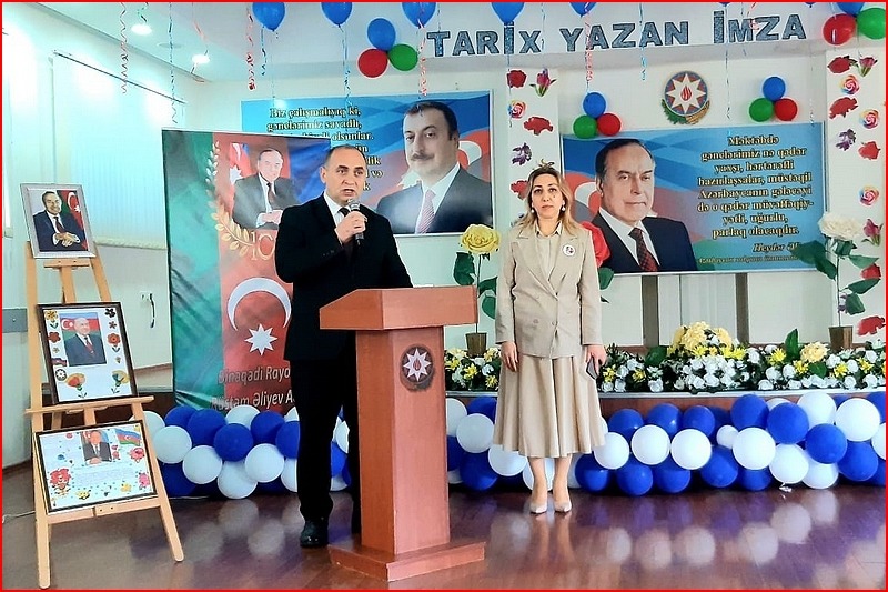 Bakıdakı 3 nömrəli orta məktəbdə Heydər Əliyevin 100 illik yubileyi qeyd edilib