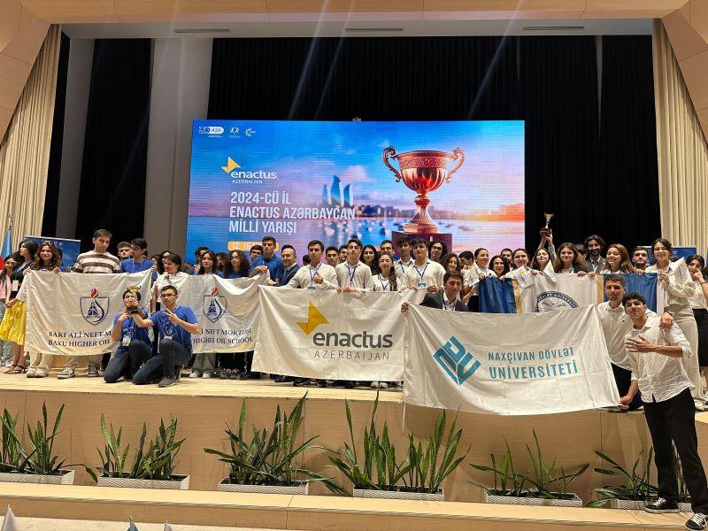 Naxçıvan Dövlət Universitetinin Enactus komandası 5-ci dəfə ölkə çempionu olub