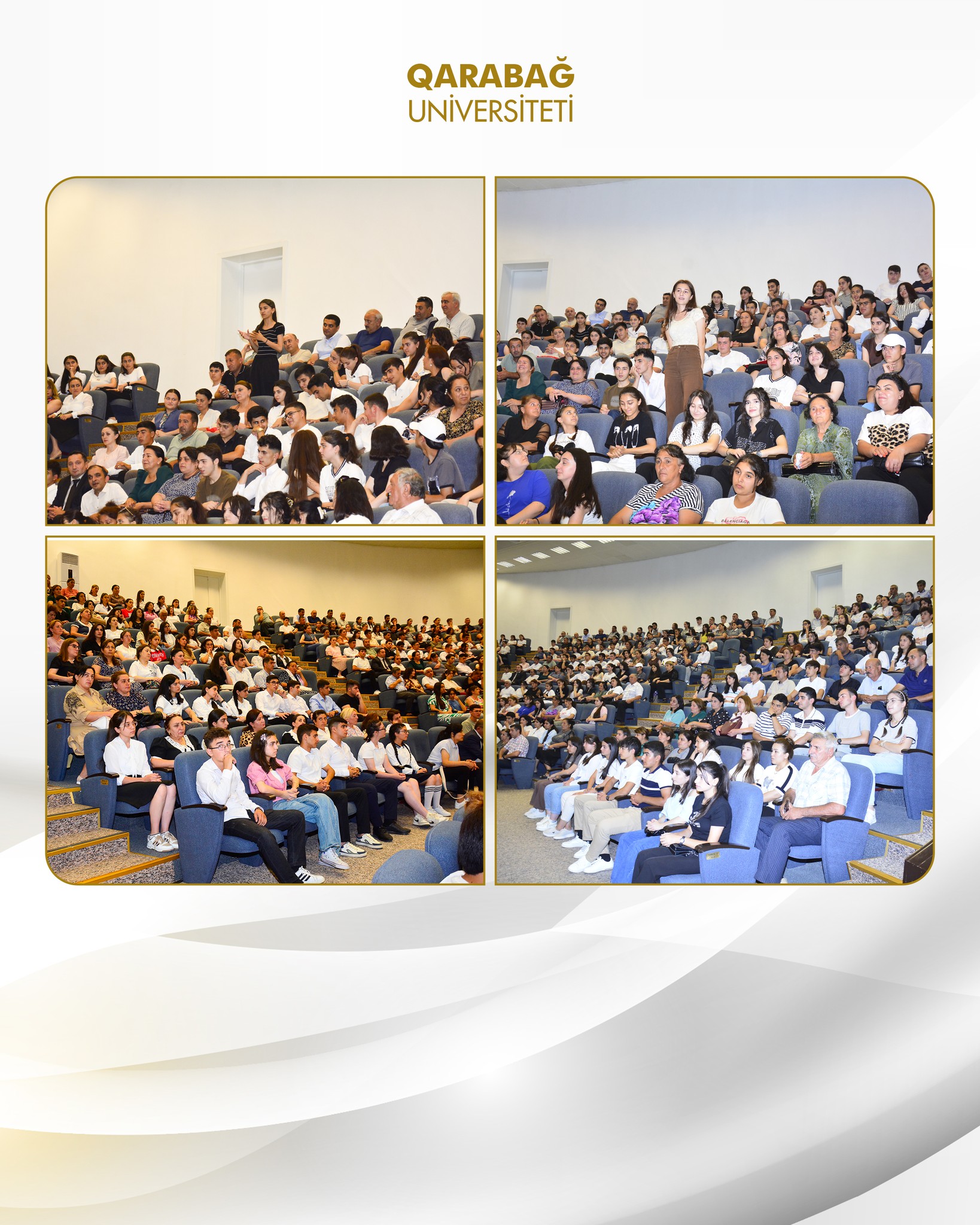Qarabağ Universitetinin rektoru yüksək nəticə göstərən abituriyentlərlə görüşüb