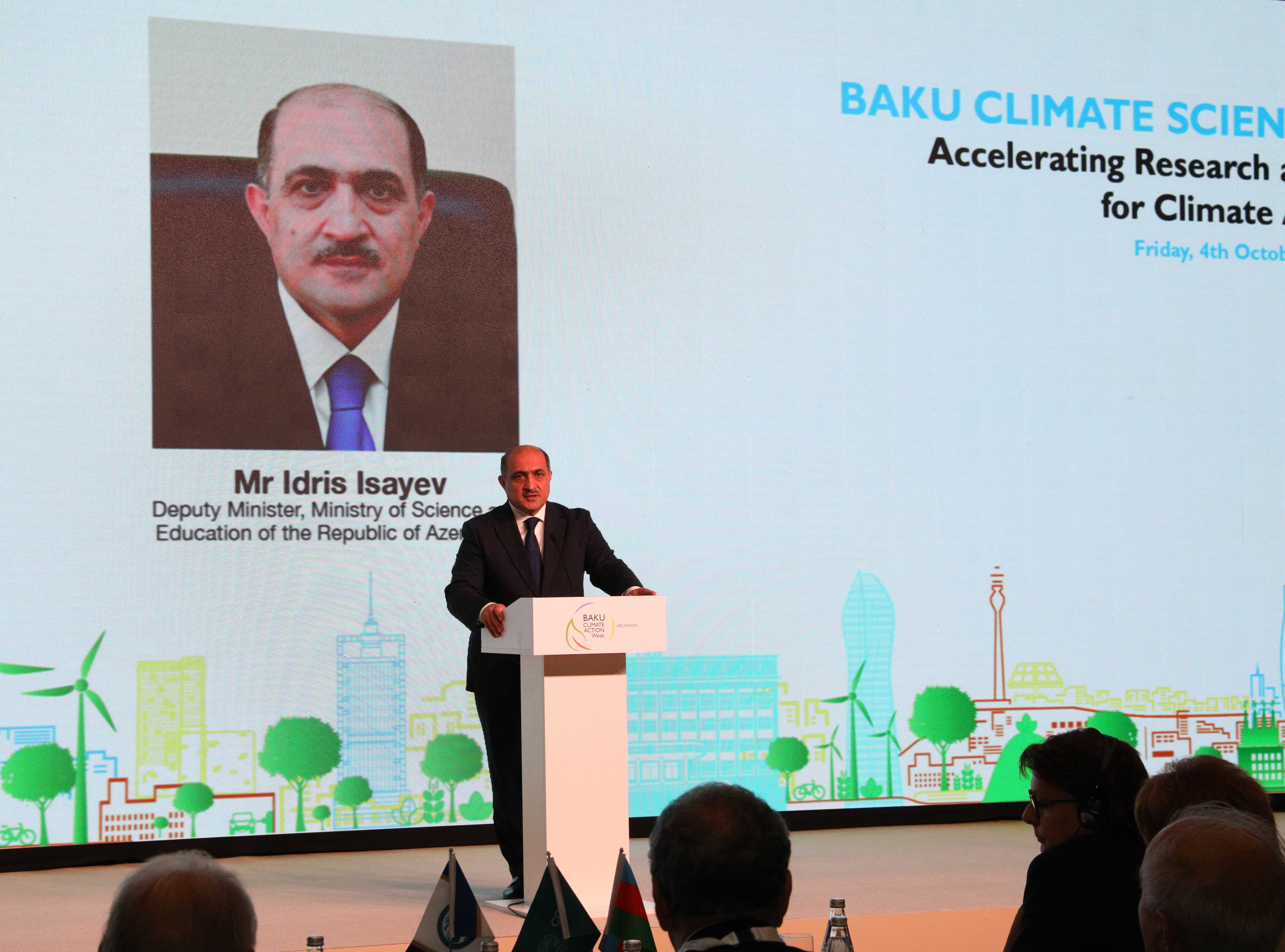 Bakı İqlim Fəaliyyəti Həftəsi çərçivəsində BDU-nun təşkilatçılığı ilə elmi konfrans keçirilib